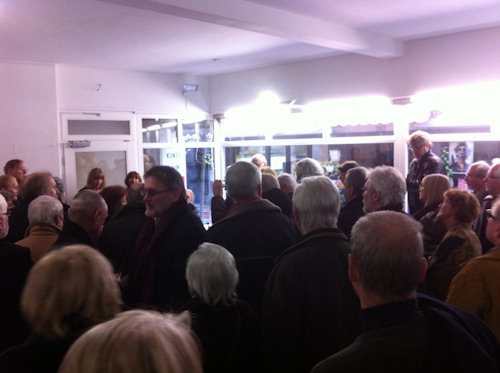Vernissage im kunstraum remagen-mitte am 15.1.2012: gut besucht!!!
