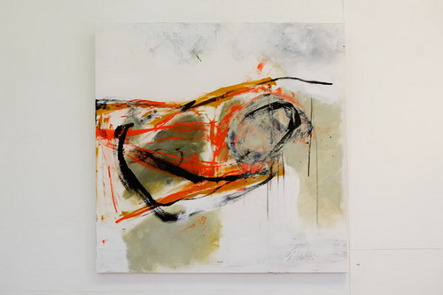 "Das Eine und das Andere", Ausstellung im Kurfürstlichen Gärtnerhaus Bonn zusammen mit der Bildhauerin Lotte Thünker, März 2016, Fotos Lilian Szokody
