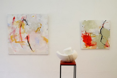 "Das Eine und das Andere", Ausstellung im Kurfürstlichen Gärtnerhaus Bonn zusammen mit der Bildhauerin Lotte Thünker, März 2016, Fotos Lilian Szokody