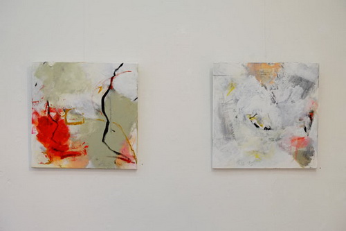 "Das Eine und das Andere", Ausstellung im Kurfürstlichen Gärtnerhaus Bonn zusammen mit der Bildhauerin Lotte Thünker, März 2016, Fotos Lilian Szokody