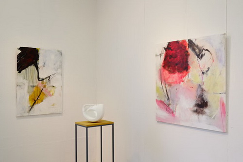 "Das Eine und das Andere", Ausstellung im Kurfürstlichen Gärtnerhaus Bonn zusammen mit der Bildhauerin Lotte Thünker, März 2016, Fotos Lilian Szokody